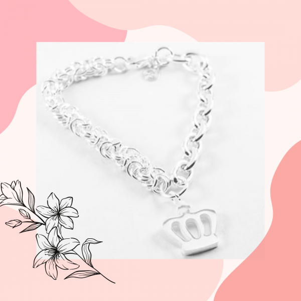 Pulsera con corona/flor