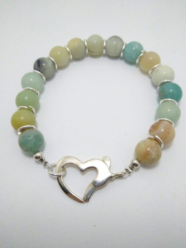 Pulsera piedras naturales cierre tiffany - Image 2