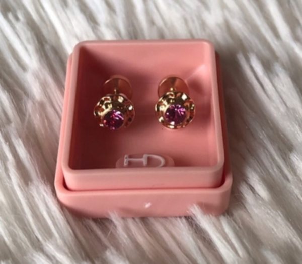 Abridores cubic rosa (perno oro 18k )