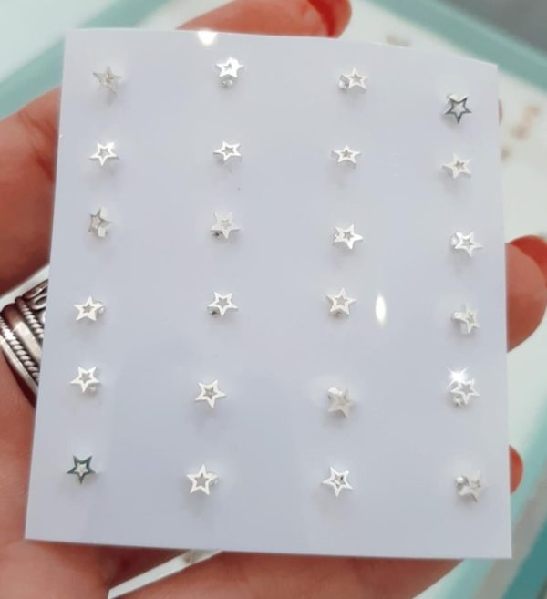 Aros mini estrellitas