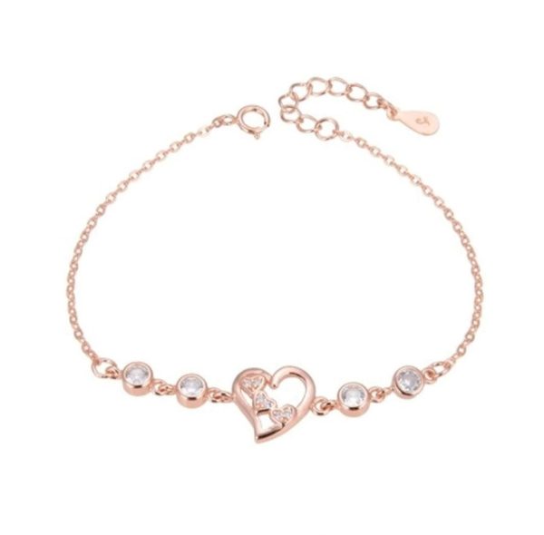 Pulsera corazon rose