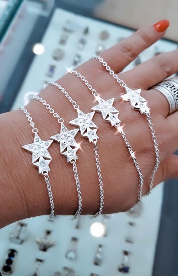 Pulsera 2 estrellas brillantes