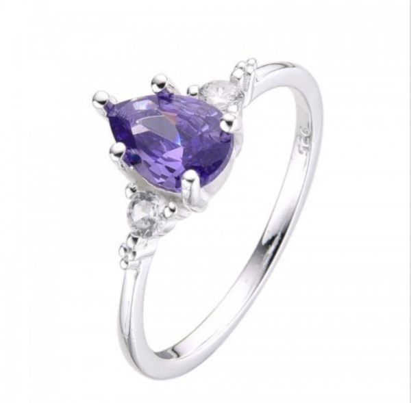 Anillo Adalia negro | violeta  | rosa - Image 2