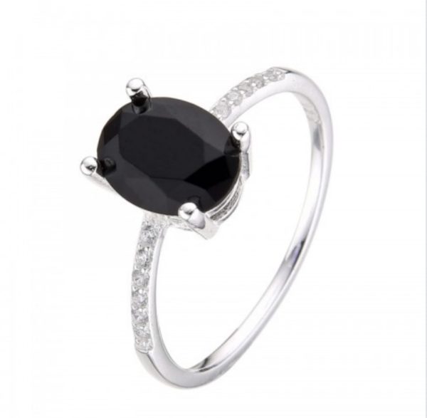 Anillo Adara negro | violeta | aguamarina - Image 2