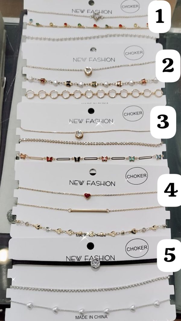 Chokers x 3 unidades