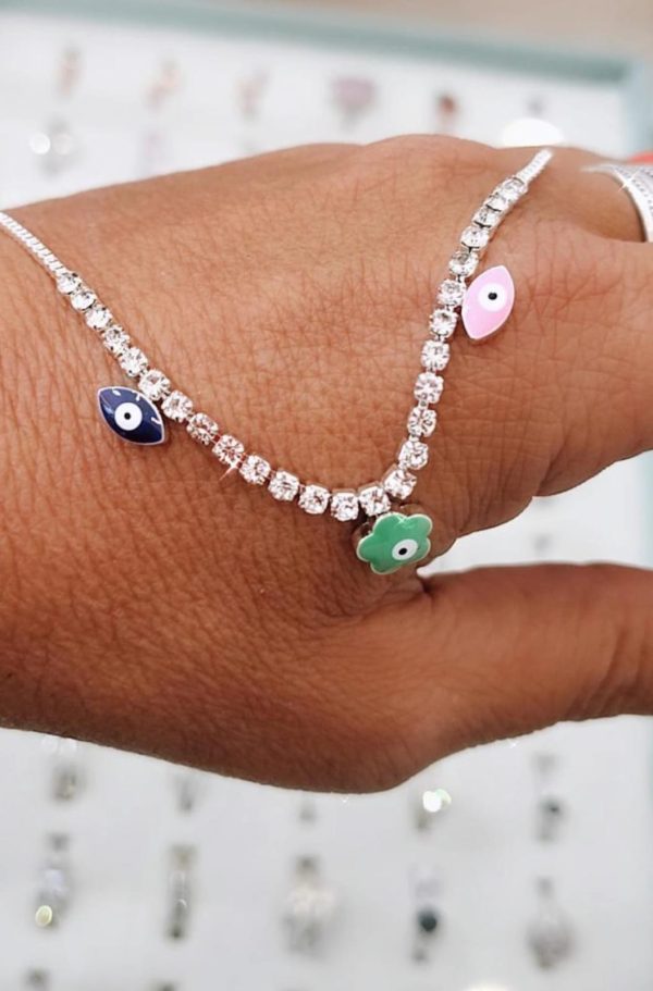 Pulsera brillante con dijes