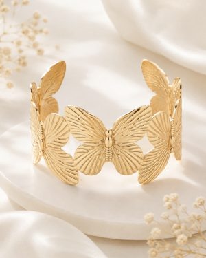Esclava Mariposas dorado