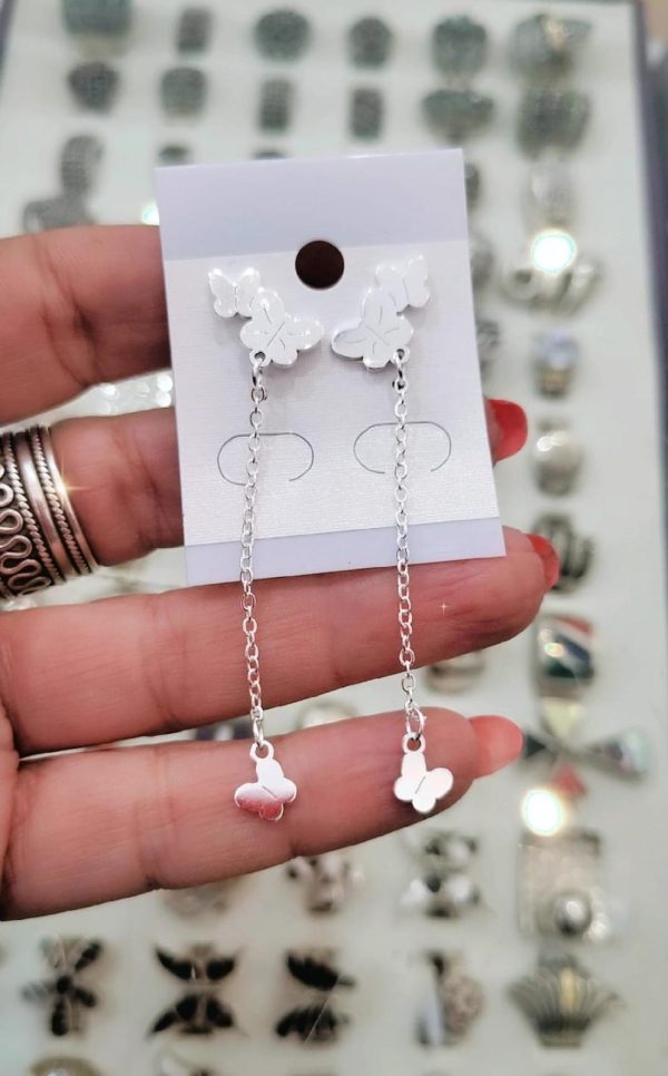 Aros mariposas colgantes