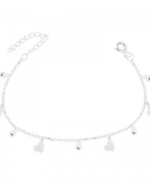 Pulsera corazon y swarovski