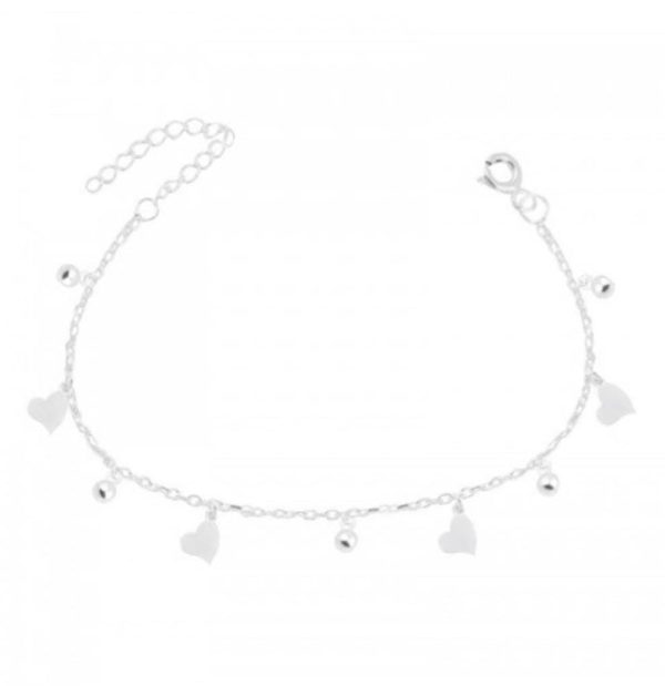 Pulsera corazon y bolitas