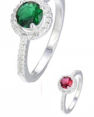 Anillo Alegra rojo/verde