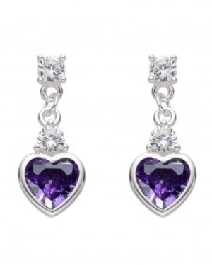 Aros corazones colgantes