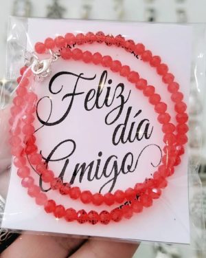 Set 2 Pulseras amistad cristales