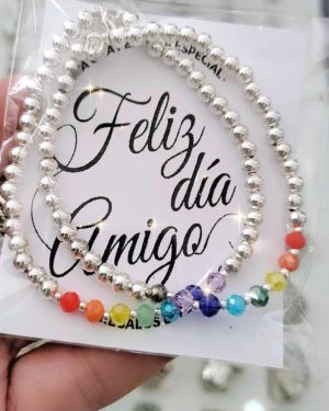 Set 2 Pulseras amistad 7 chakras