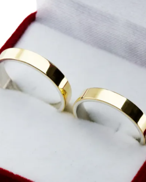 Alianzas cinta plata y oro