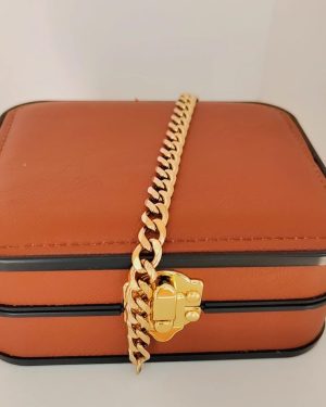 Pulsera groumet dorada 21 cm