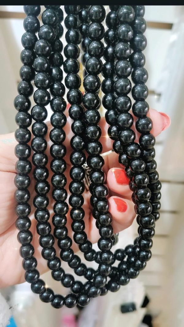 Collar perlas negras