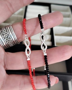 Pulsera infinito cristal