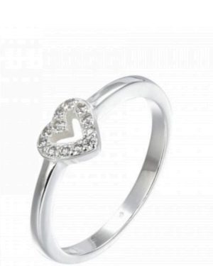 Anillo corazon calado