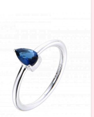 Anillo gota roja/azul