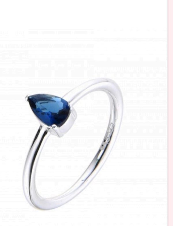 Anillo gota roja/azul