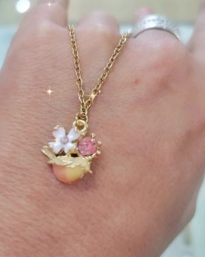 Collar canario flor
