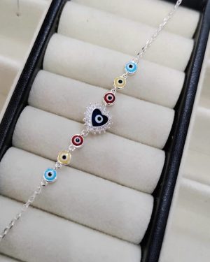 Pulsera ojitos corazon