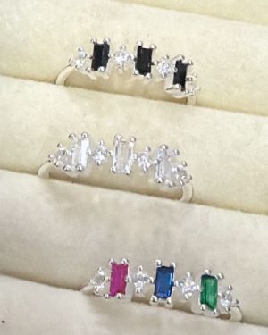 Anillo baguette