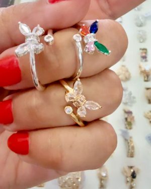 Anillo mariposa color