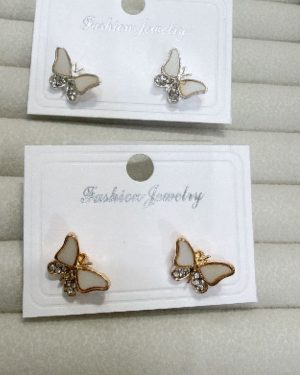 Aros mariposa nacar