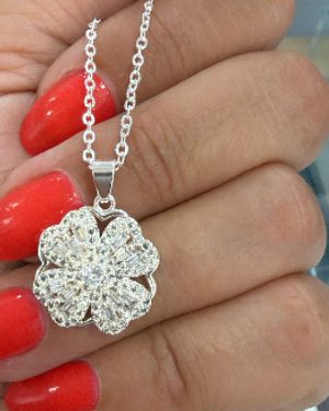 Collar trebol giratorio