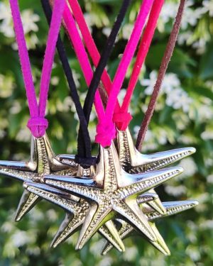 Chocker gamuzado con estrella de mar