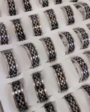 Anillo cinta esmaltada