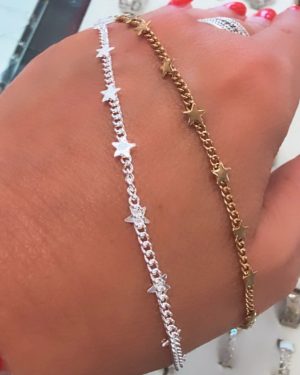 Pulsera groumet con estrella