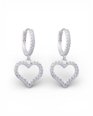 Aros con corazon calado