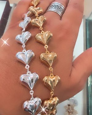 Pulsera corazones