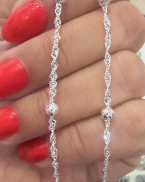 Collar singapur con bolitas