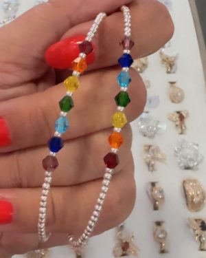 Pulsera 7 chakras bolitas