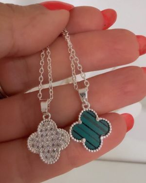 Collar van cleef reversible verde