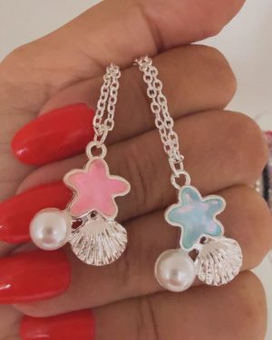 Collar estrella y perla