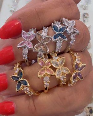 Anillo mariposa ( color a eleccion)