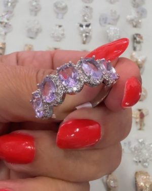Anillo Paris lila