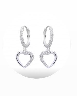 Aros con corazon calado