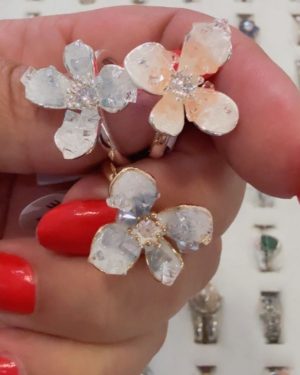 Anillo flor nacar