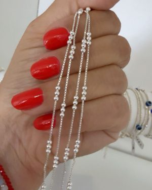 Pulsera veneciana 3 bolitas