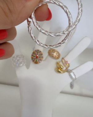 Argollas Trenza