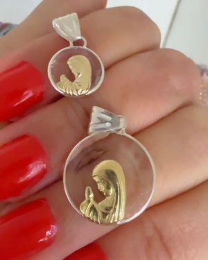 Dije Virgen cristal