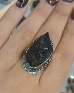 Anillo turmalina Alpaca