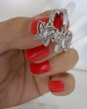 Aros con mariposa