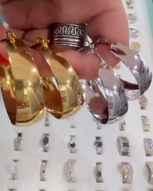Argollas anchas 40 mm
